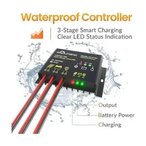 SOLPERK Kit de panel solar de 50 W 12 V cargador_5