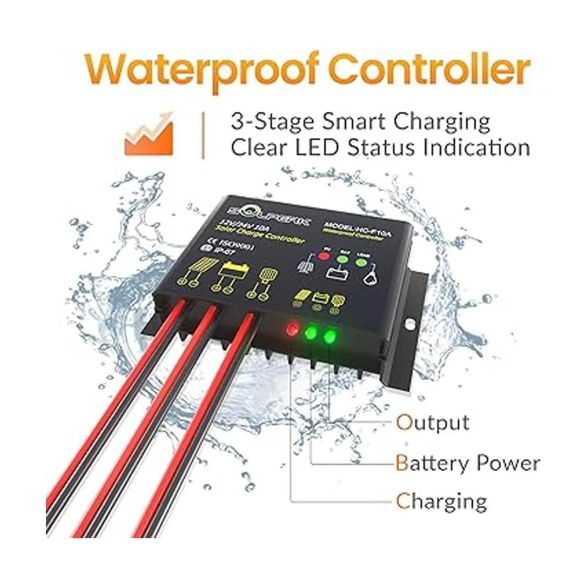 SOLPERK Kit de panel solar de 50 W 12 V cargador_5