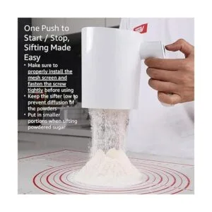 Tamiz de harina eléctrico a pilas para hornear capacidad_2