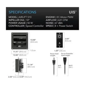 AC Infinity AIRLIFT S10 ventilador de escape de 10_6
