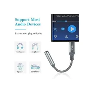 TITACUTE Adaptador de auriculares USB C para Galaxy Z Flip_5
