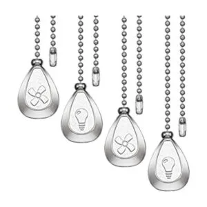 4 piezas de ventilador de techo extensor de cadena de