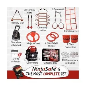 Ninja Warrior Curso de obstáculos para niños y niñas_3