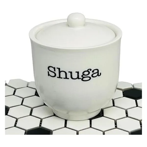 Azucarero Lindo plato de cerámica Shuga con tapa_5