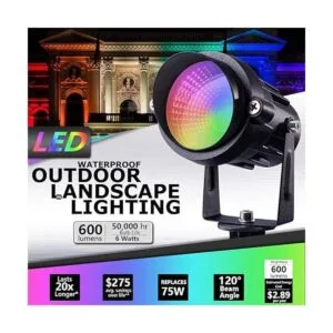 SUNVIE Foco de Halloween para exteriores 6 W RGB que_4