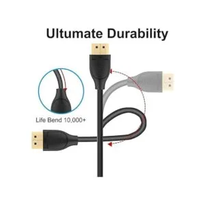 Cable de extensión HDMI 4K de 1 pie paquete de 2_3