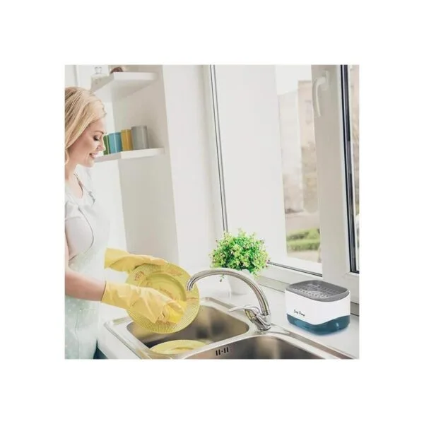 Kitchen Dish Soap Dispenser with Sponge Holder 2022_5