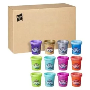 PlayDoh Slime HydroGlitz Paquete múltiple de 12 colores_3