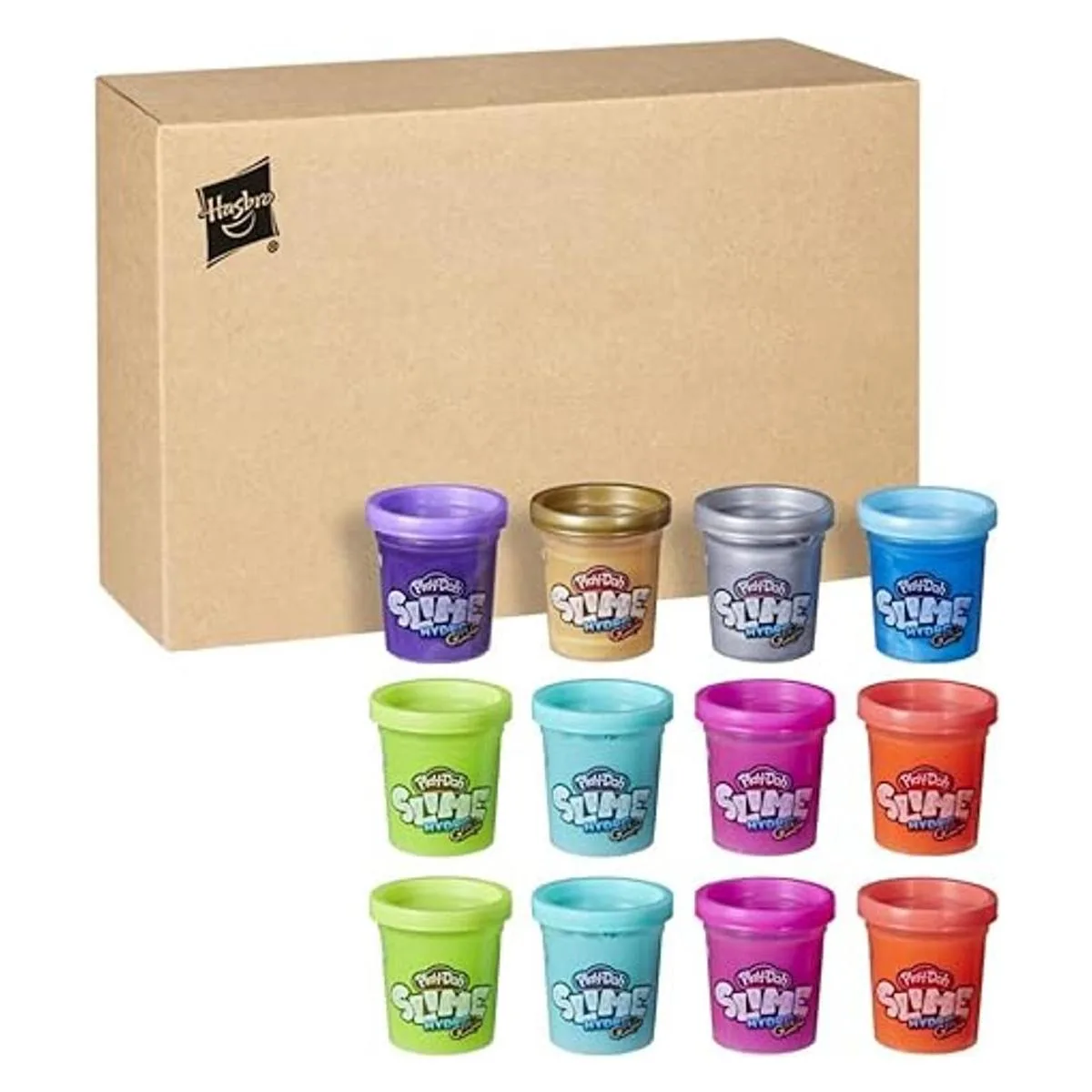 PlayDoh Slime HydroGlitz Paquete múltiple de 12 colores_3