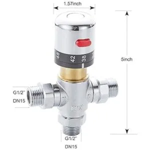 HHOOMMEE DN15 válvula de mezcla de agua termostática 3_6