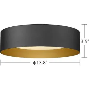 AUTELO Lámpara de techo empotrada pantalla de vidrio_6