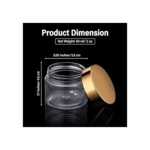 Recipiente de plástico redondo transparente a prueba de_2