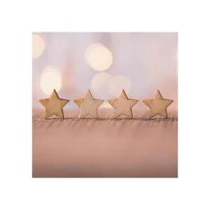 500 piezas de estrellas de madera de tamaño mixto con