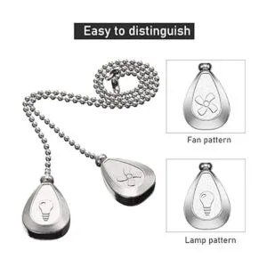 4 piezas de ventilador de techo extensor de cadena de