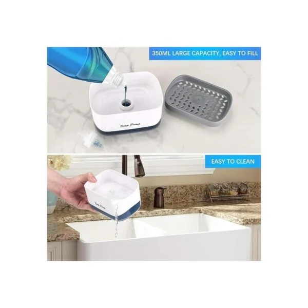 Kitchen Dish Soap Dispenser with Sponge Holder 2022_3