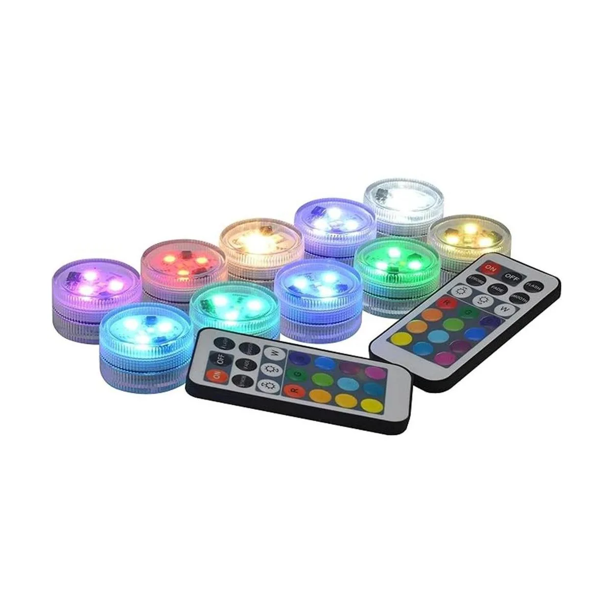 Luces LED sumergibles de papel con control remoto_1