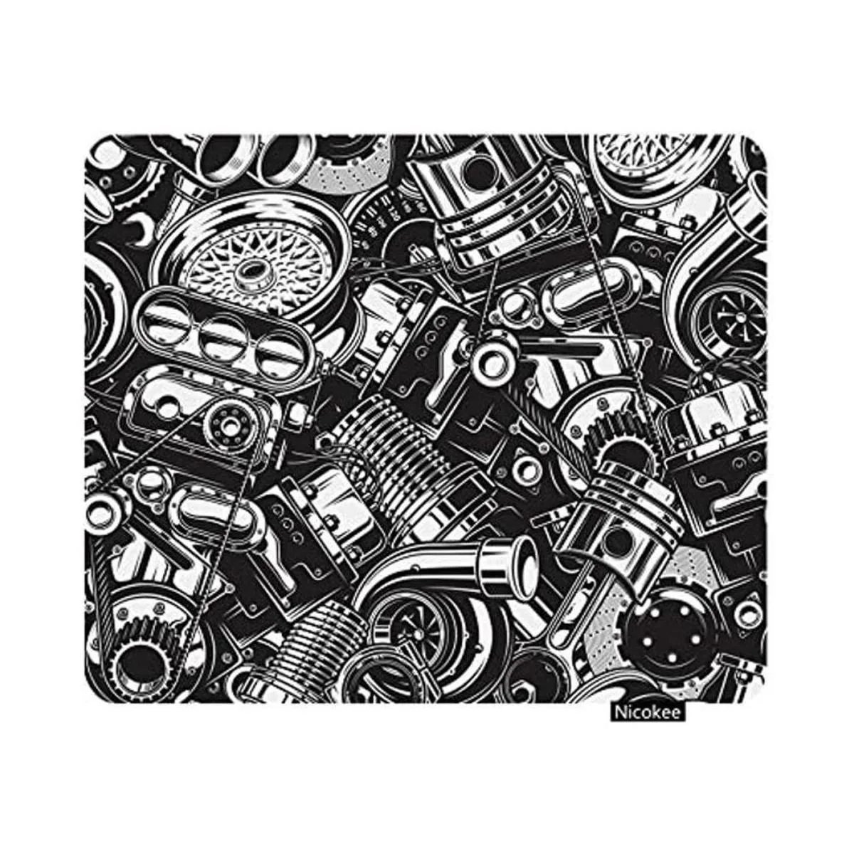 Nicokee Alfombrilla de ratón para juegos con patrón de_1