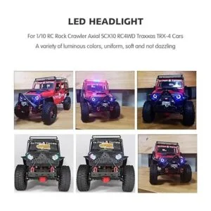 OGRC Kit de luces LED RC para faros delanteros ojos de_4