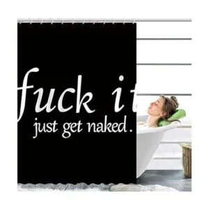 ArtSocket Juego de 4 cortinas de ducha divertidas con_3