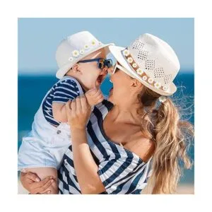 50 piezas de resina con parte trasera plana margaritas