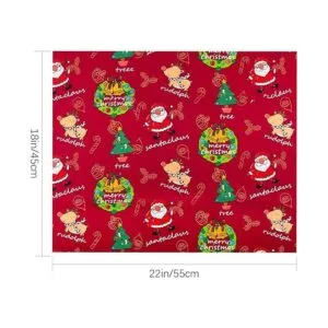 LUTER 17.7 x 21.7 in 10 piezas de tela de Navidad con_2