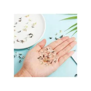 Juego de 1400 cuentas con puntas de nudo cubiertas de