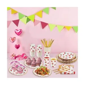 Juego de vajilla desechable de 120 piezas suministros de