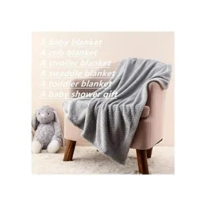 CREVENT Manta de cuna de bebé de 30 x 40 pulgadas_4