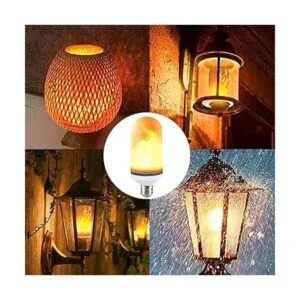 Bombilla LED E26 de 6 W con efecto de llama 4 modos_6