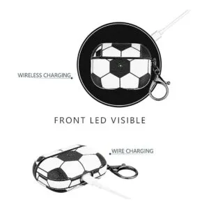 Funda para Airpods Pro diseño de fútbol de protección_5
