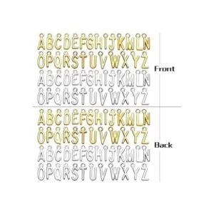 Dijes de letras a granel 104pcs AZ letras encantos del_3