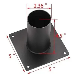 Soporte de montaje en pared de brazo recto para luces de_2