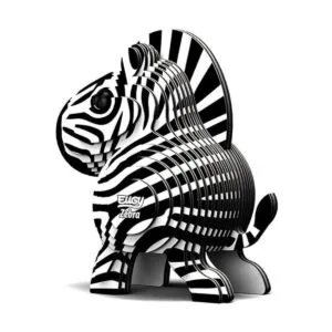 EUGY Rompecabezas de papel 3D ecológico Zebra 011 nuevo_4