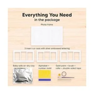 Kit de mano y huella de bebé Regalos personalizados para_2