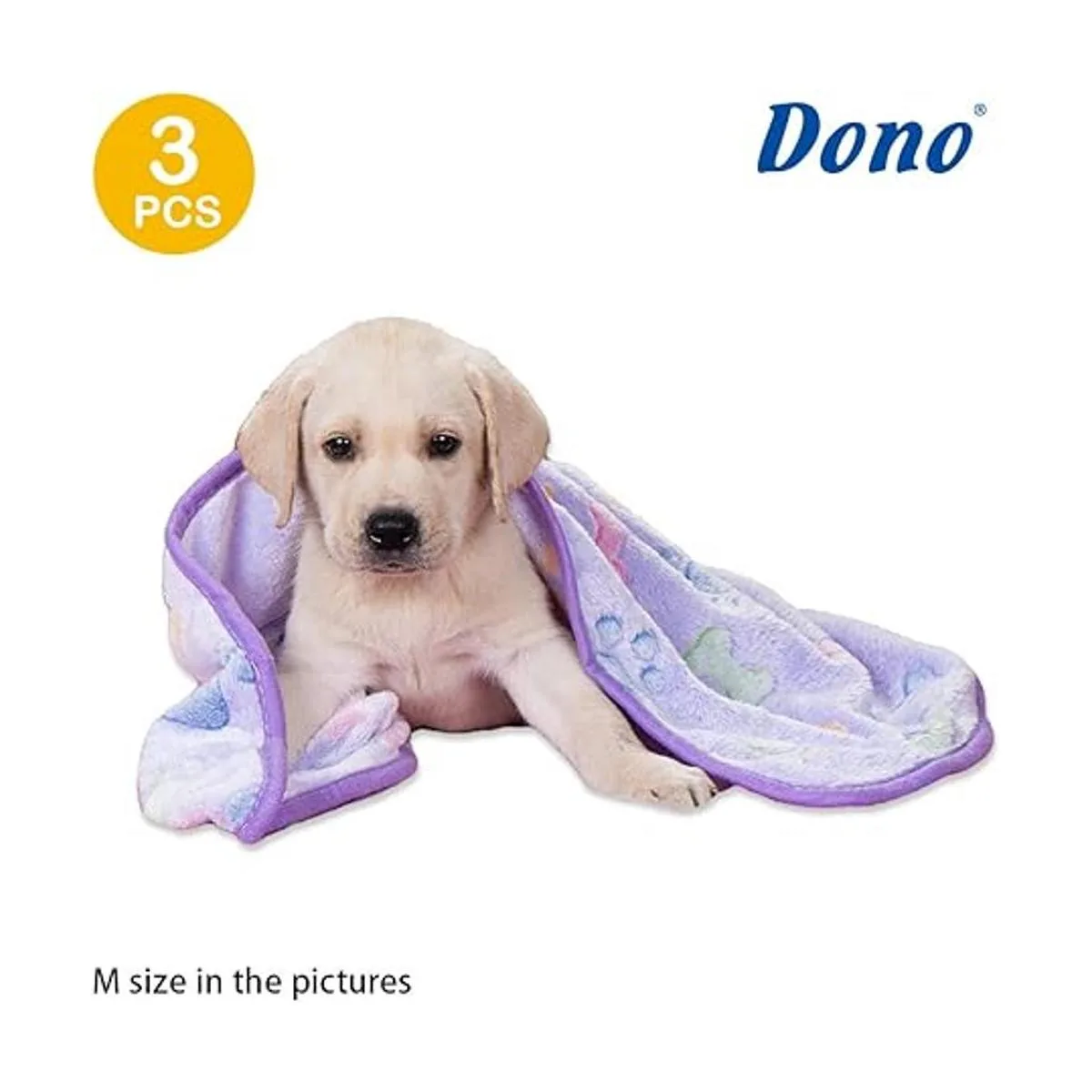 Dono 1 paquete de 3 mantas suaves y esponjosas con bonito_2