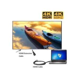 Cable de extensión HDMI 4K de 1 pie paquete de 2_6