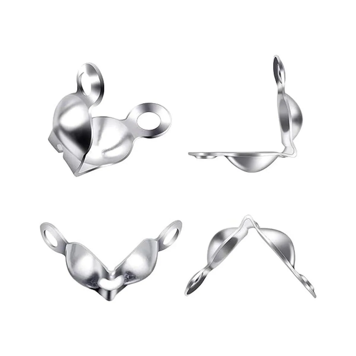 Juego de 1400 cuentas con puntas de nudo cubiertas de