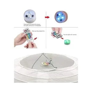 Luces LED sumergibles de papel con control remoto_3
