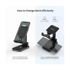 Soporte de carga inalámbrica para teléfono 2 en 1_3