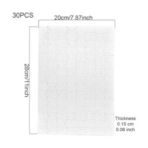 KEILEOHO 30 juegos de 120 piezas 8 x 11 pulgadas en blanco