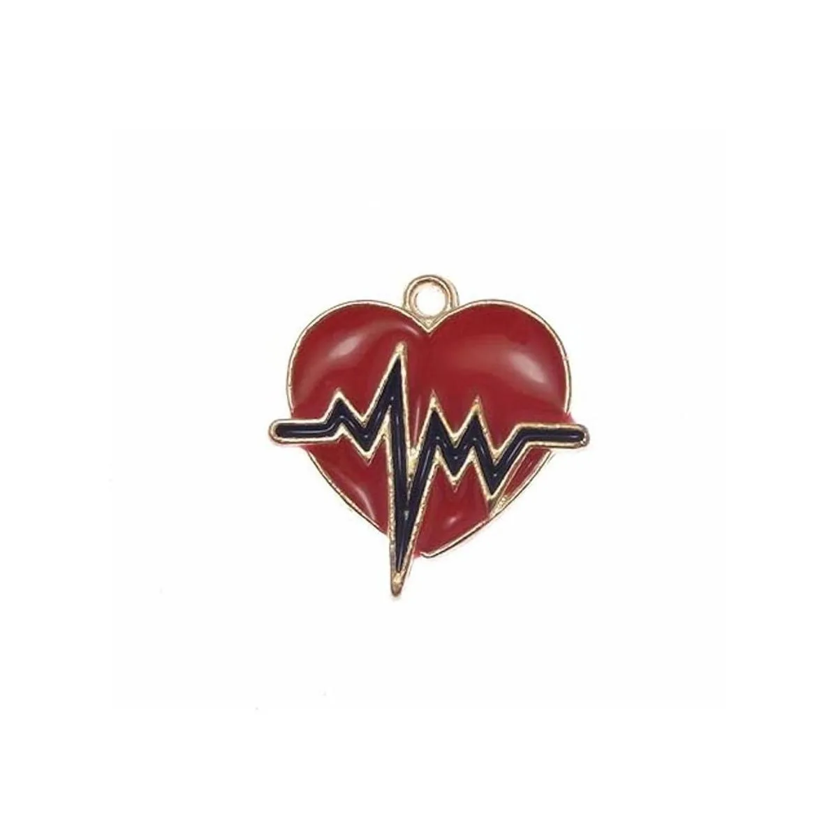 30 abalorios de corazón con diseño de corazón esmaltado_3