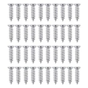 Soporte de metal plano y recto de 2.4 x 1.5 pulgadas