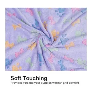 Dono 1 paquete de 3 mantas suaves y esponjosas con bonito_5