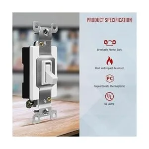 ENERLITES Interruptor de luz de palanca de 20 amperios un_3