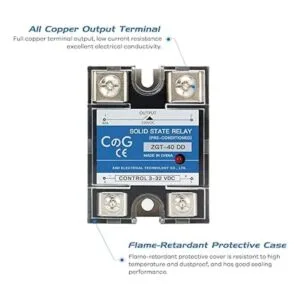 CG relé de estado sólido SSR40DD DC a CC entrada 332VDC a_5