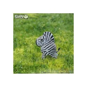 EUGY Rompecabezas de papel 3D ecológico Zebra 011 nuevo_6
