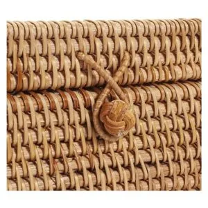 Funda cuadrada de ratán para caja de pañuelos 5.7 x 5.7 x_5