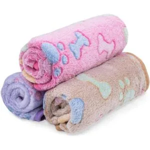 Dono 1 paquete de 3 mantas suaves y esponjosas con bonito_3