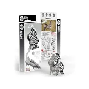 EUGY Rompecabezas de papel 3D ecológico Zebra 011 nuevo_2
