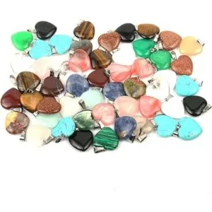 20 colgantes de piedra natural en forma de corazón_3
